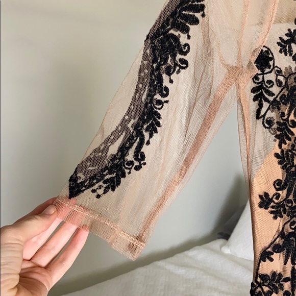 For Love & Lemons Sheer Embroidered Dress - Picture 3 of 7